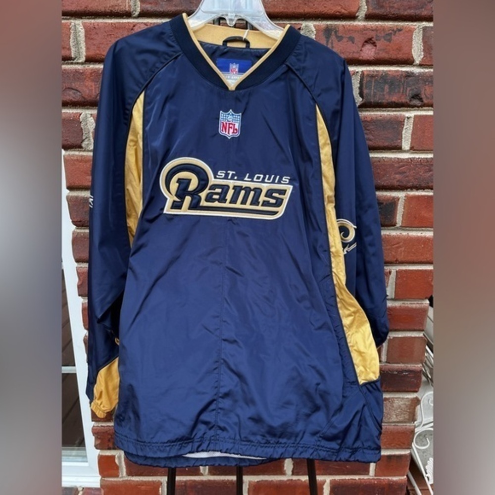 NFL St. Louis Rams Navy and Gold Pullover jacket